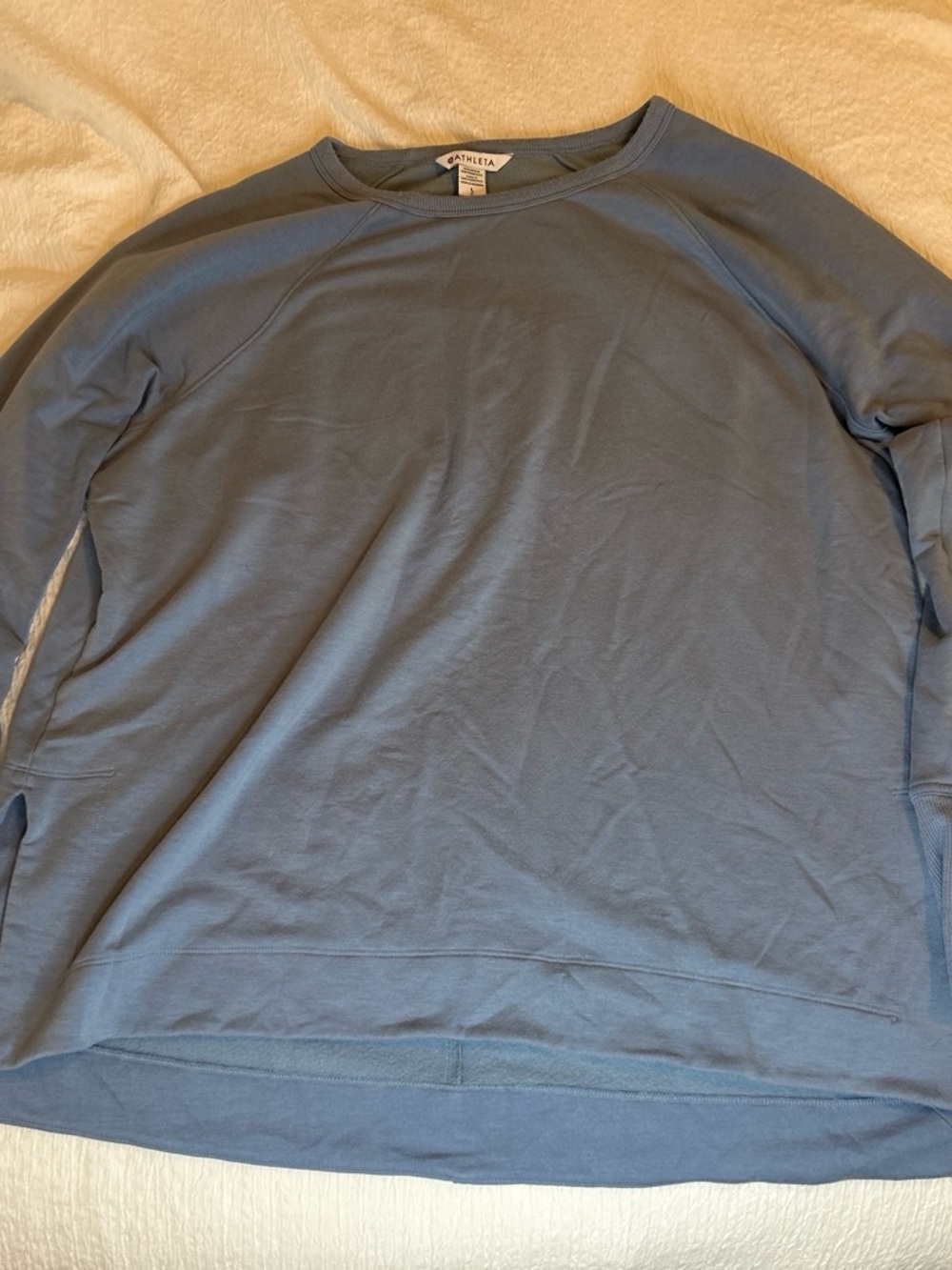 Athleta Women’s Slate Blue Long-Sleeve Crew